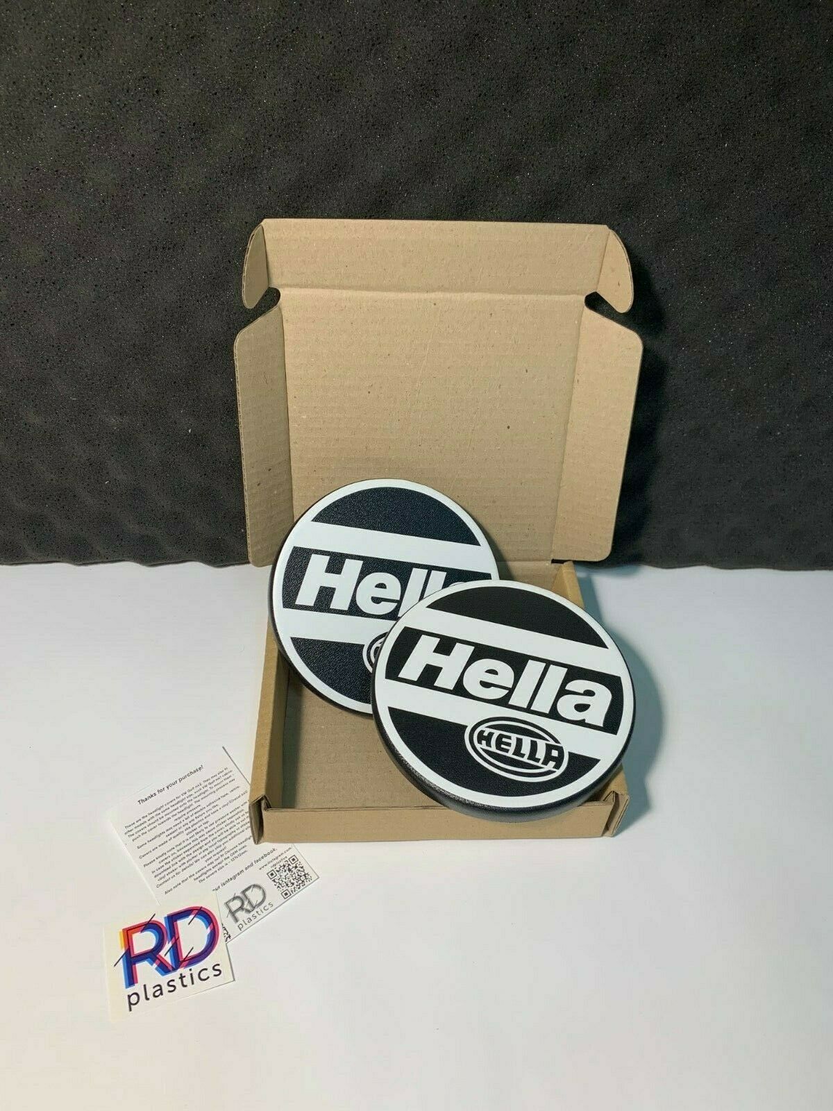 RARE Hella Style Headlight Covers Caps VW GOLF MK2 GTI 16V G60 Rallye