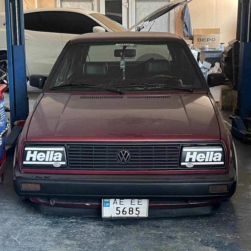 RARE Hella Style Headlight Covers Caps VW JETTA MK2 GLI 16V G60 Rallye