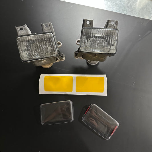 Rallye Golf mk2 fog light covers clear or yellow tinted