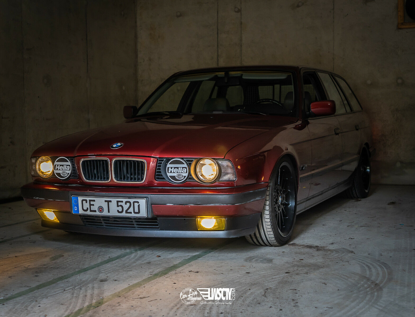 RARE Hella Style High Beam Euro Headlight Covers Caps BMW E30 E32